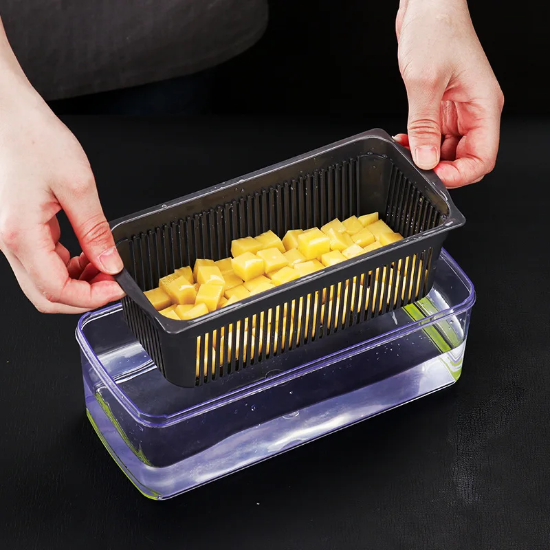 

Cut vegetables Artifact Slicer Grater Cutter Peeler Multifunctional Potato Peeler Carrot Grater Drain Basket Kitchen Tool