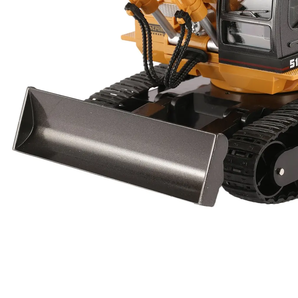 Игрушечный экскаватор HUINA RC из сплава RTR 1510 1:16 2 4 ГГц 11CH механический звук/вращение