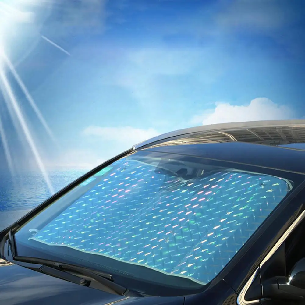 

Car Front Windshield Sun Shade Laser Thicken Anti-UV Dust Rain Cover Protector