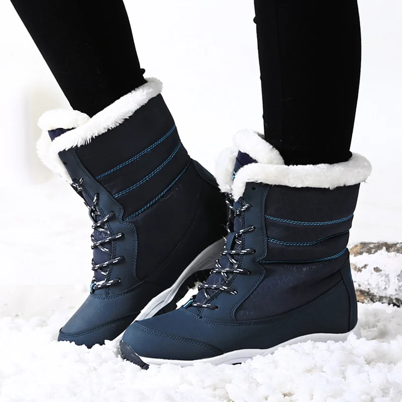 

Women Boots Waterproof Winter Shoes Women Snow Boots Platform Keep Warm Ankle Winter Boots Thick Fur Outdoor Snow Shoes Woman