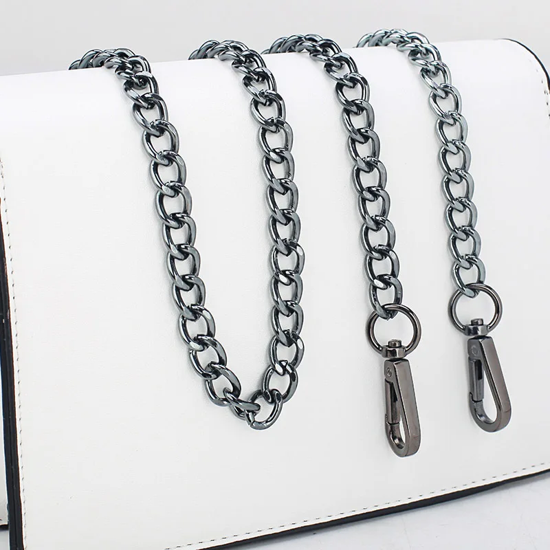 Длинный металлический кошелек 120 см сменный ремешок с ручкой на цепочке для