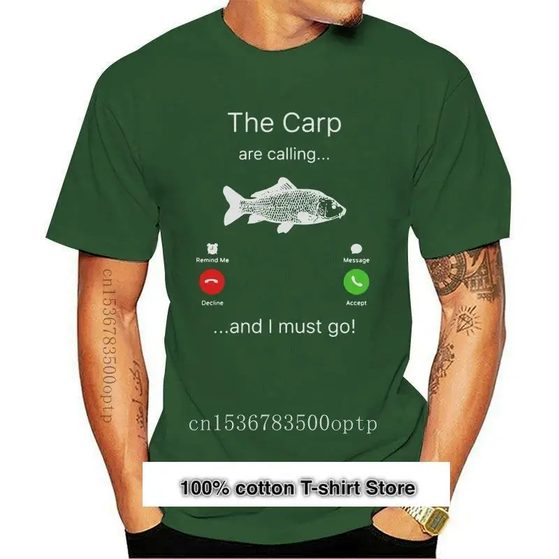 

Camiseta con estampado de Carp call Must Go para hombre, camiseta de Campeón, ropa de marca de estilo clásico, nueva