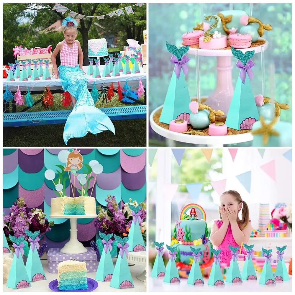 Русалки вечерние Подарочная Конфета Коробки с рисунком маленькая русалочка День