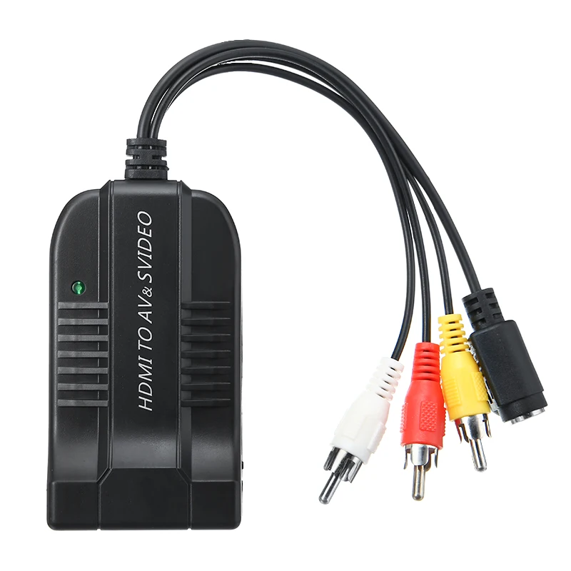 Самый новый HDMI-совместимый с 3RCA композитный AV + S-videoAudio преобразователь 1080P видео