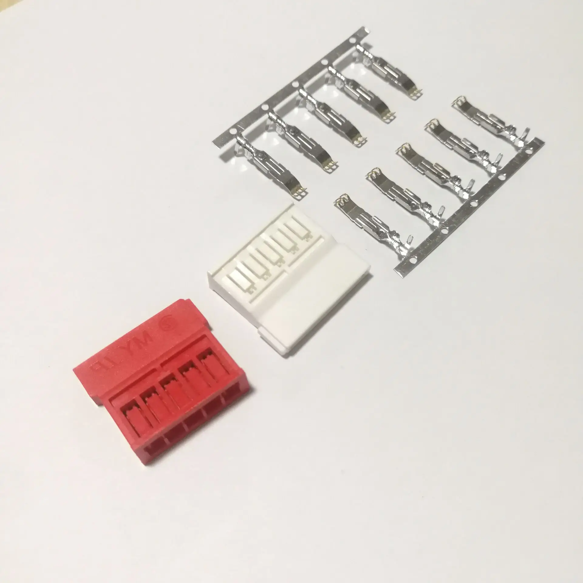 

10set HDD SSD Hard Disk Drive 15p SATA Power Supply Cable Straight Pin Wire Terminals Electrical Connector Jack Red White Color