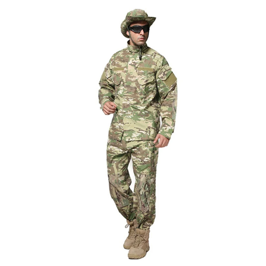 

8Color Men Military Uniform Special Forces Combat Shirt for Man Army Long Sleece Tactical Soldier Camouflage Clothing Pant Set