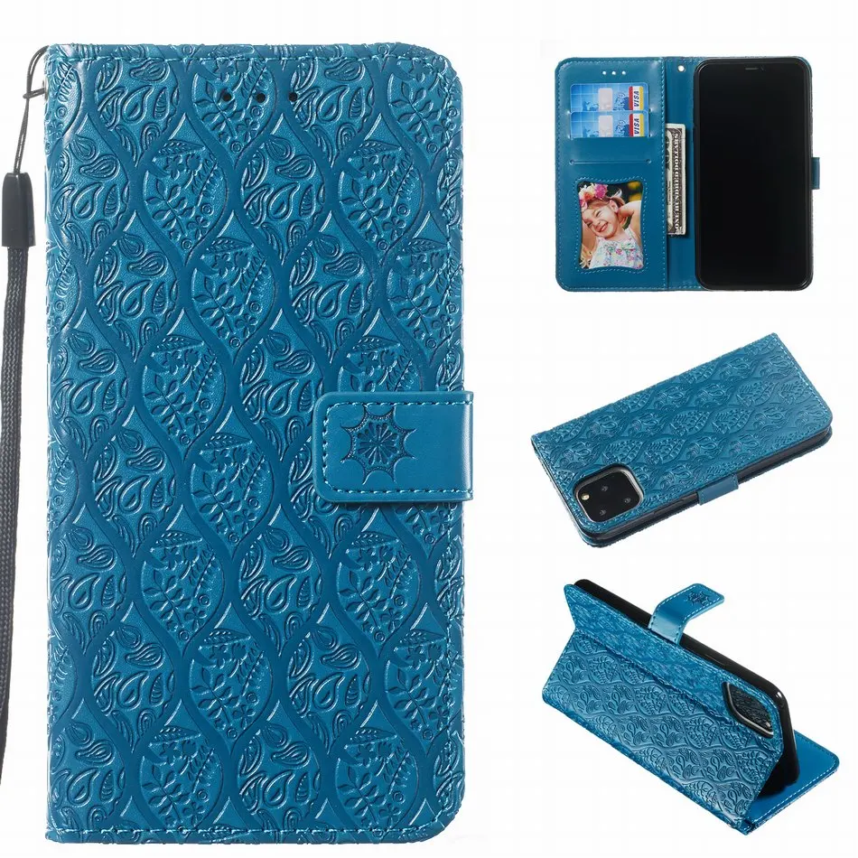Милый простой чехол из ротанга для apple iphone 11 Pro Max X XR XS 8 7 6 6S Plus флип Fundas слот для карт кошелек сумка для мобильного телефона P27F