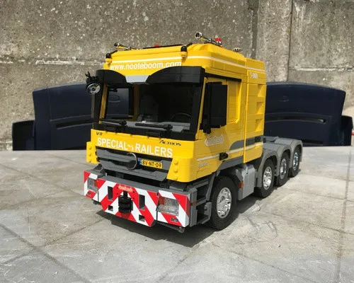 Грузовик Actros MOC-6075 3619 4160 MP3 полуприцеп Радиоуправляемый трактор Модель для сборки