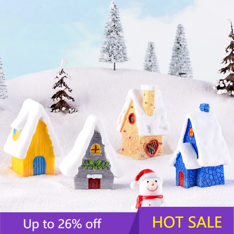 Милое Рождественское украшение миниатюрные фигурки сказочные Снеговики снежные