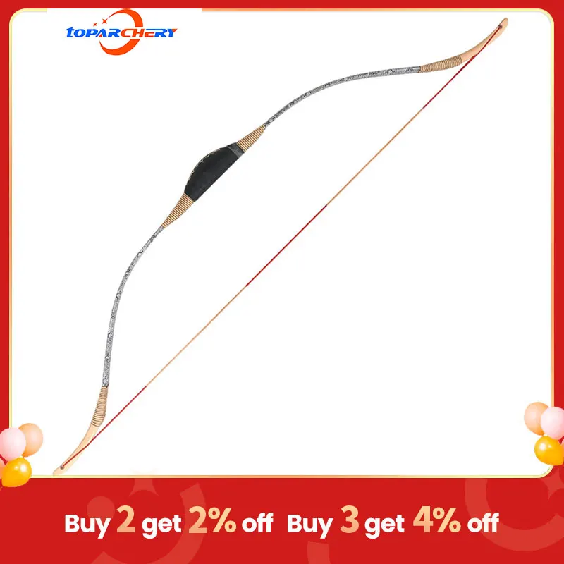 

Лук Toparchery, традиционный лук для взрослых, лук для лошадей ручной работы, 30-50 фунтов, левая и правая рука, для охоты