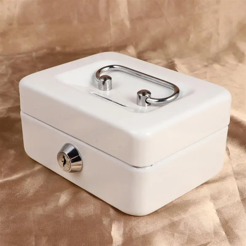 

Anti-theft Portable Cash Box Durable Money Holder Household Cashier Storage Case With 2pcs Keys (Red Size XS)