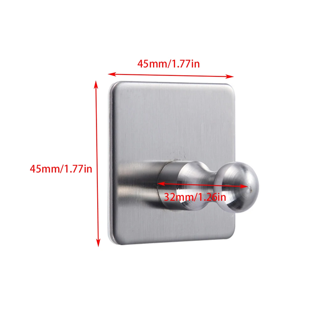 

Creative metal stainless steel hook kitchen and bathroom seamless strong adhesive 304 stainless steel hook