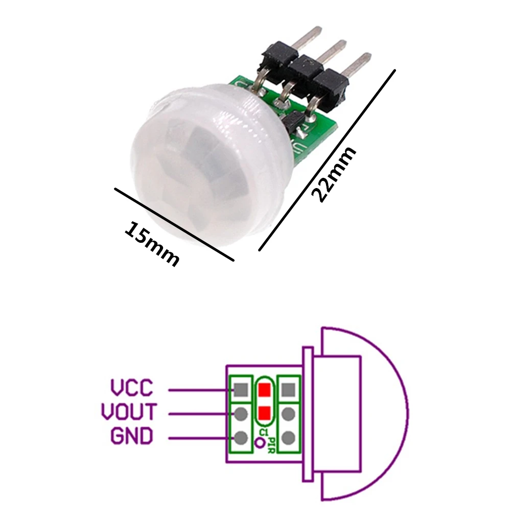 SR501 SR505 SR602 AM312 Adjust IR Pyroelectric Infrared Mini PIR Switch Module Motion Sensor Detector for arduino | Обустройство дома