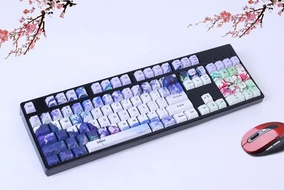 1 комплект колпачки для механических кнопок клавиатуры 60/87/104 клавиш Yanyu Jiangnan PBT