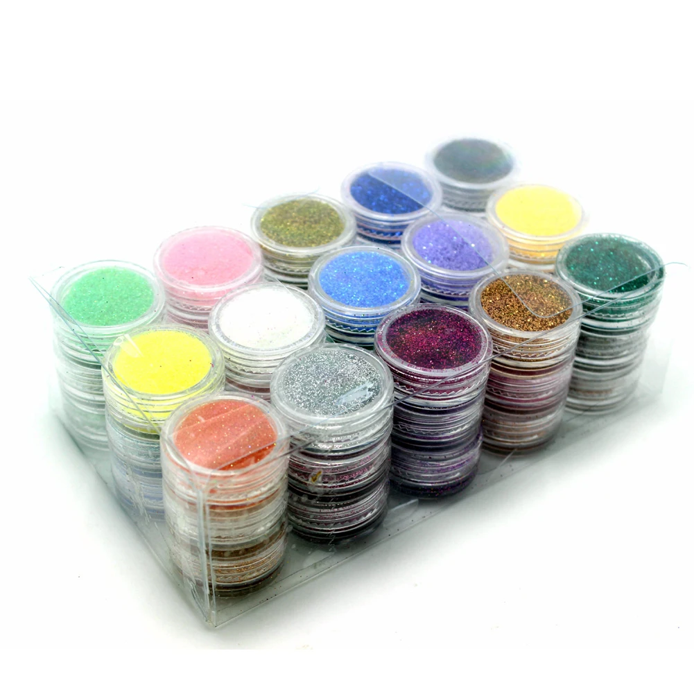 

45 Color Nail Art Decorations Makeup Glitter Dust Nail Art Decals Powder Nail Art Accessoire
