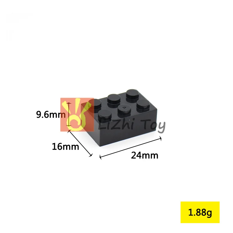 Мпц Кирпич 2*3 (3h) 3002 DIY просветить строительные блоки образовательные детские