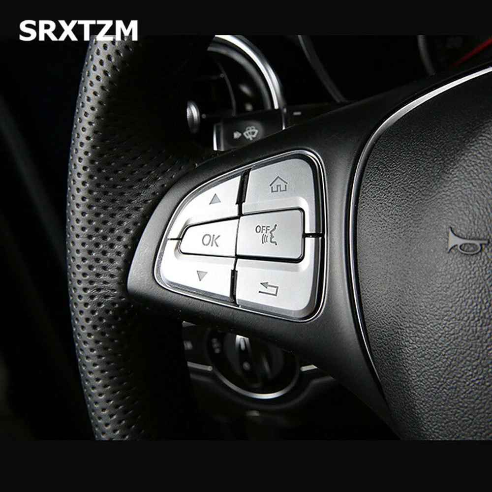 

Decor Car Steering Wheel Button Covers C Class W205 ISO9001 Protection