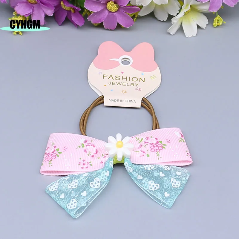 Новая мода корейский шелк резинка для волос аксессуары женщин резинки обтянутая