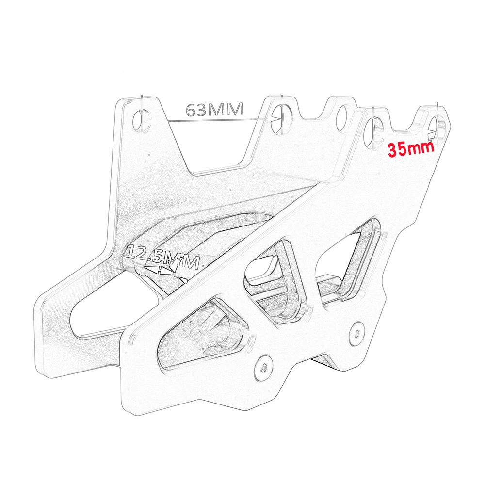 

Motorcycle Aluminum Chain Guide Guard Protection For SUZUKI RM125 RM250 RMZ250 RMZ450 RMX450Z DRZ250 DRZ400 DRZ 400E 400S 400SM