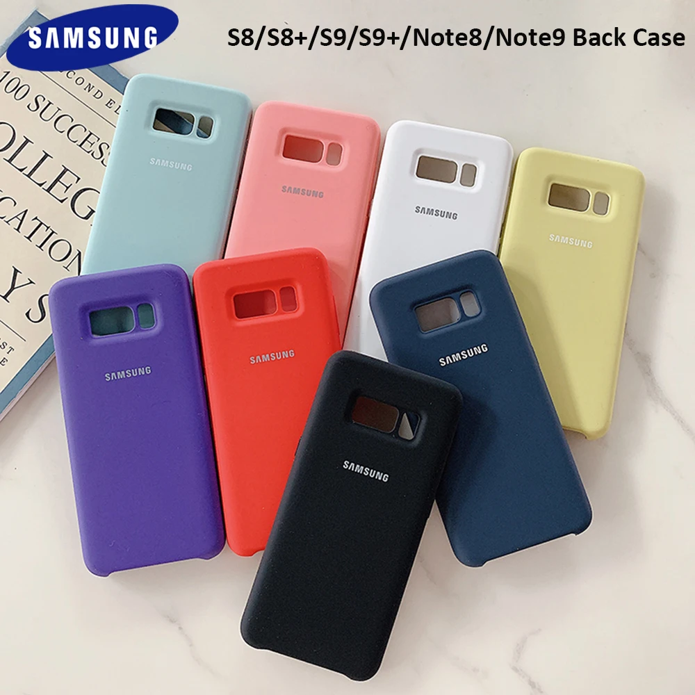 Оригинальный чехол для Samsung Note 8 9 из жидкого силикона шелковистая мягкая на ощупь