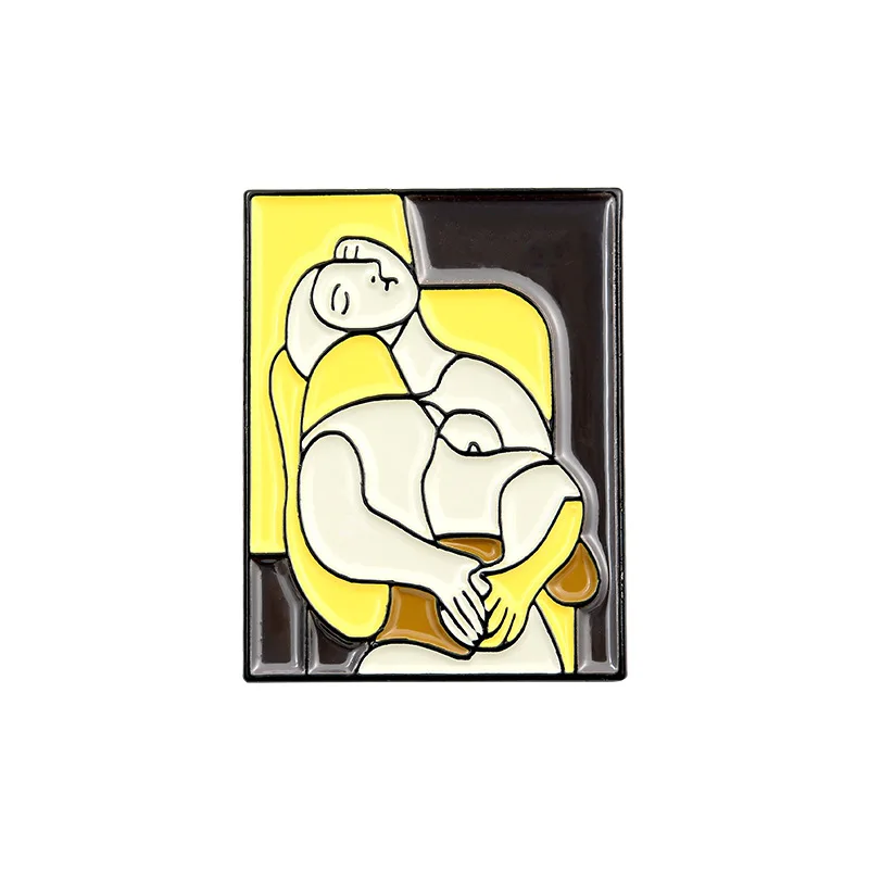 

New Genius Oil Painting Art Brooch Collection Van Gogh Venus Painter Enamel BackPack Clothes Lapel Pin Cute Badge Jewelry Gift