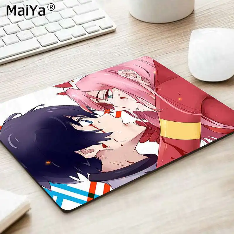 Maiya Darling in the FranXX индивидуальные коврики для мышки ноутбук коврик для мышки в стиле аниме большой коврик для мыши клавиатуры коврик - Цвет: Not Lock Edge18x22cm