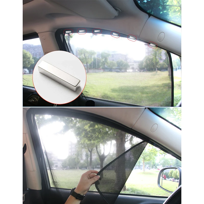 

1PC Car Sun Shade UV Protection Magnetic Car Curtain Visor Anti-mosquito Protection Window Film
