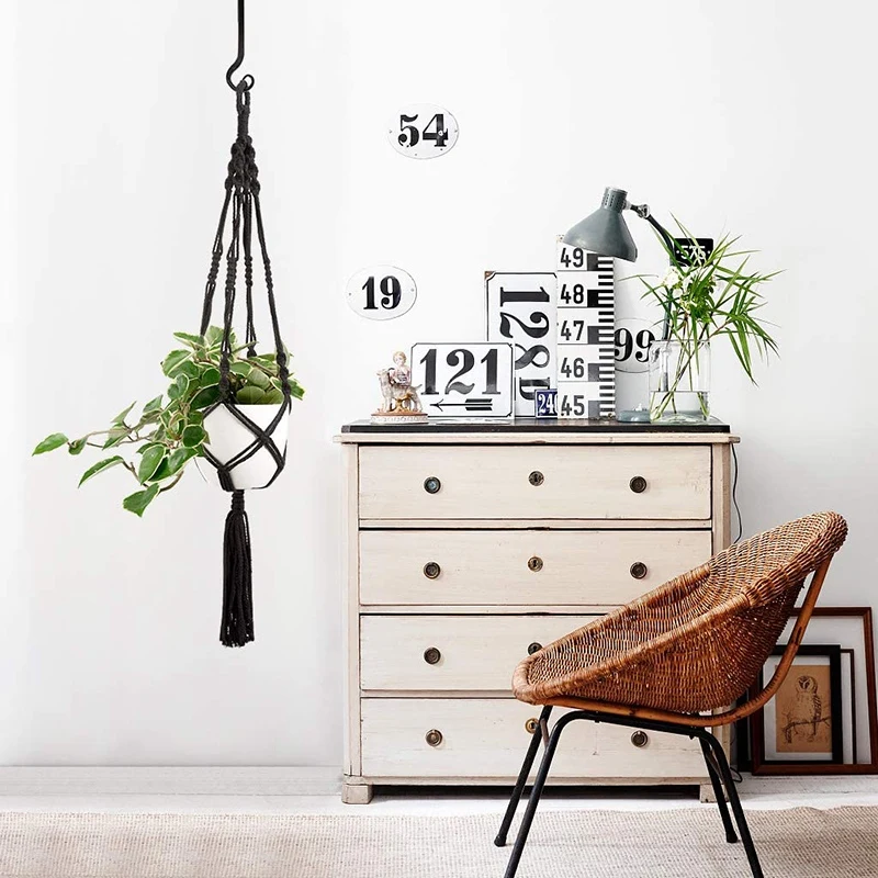 

2 Pack Wall Hook Hanging Plant Bracket Decorative Straight Plant Hanger for Bird Feeders, Planters, Lanterns