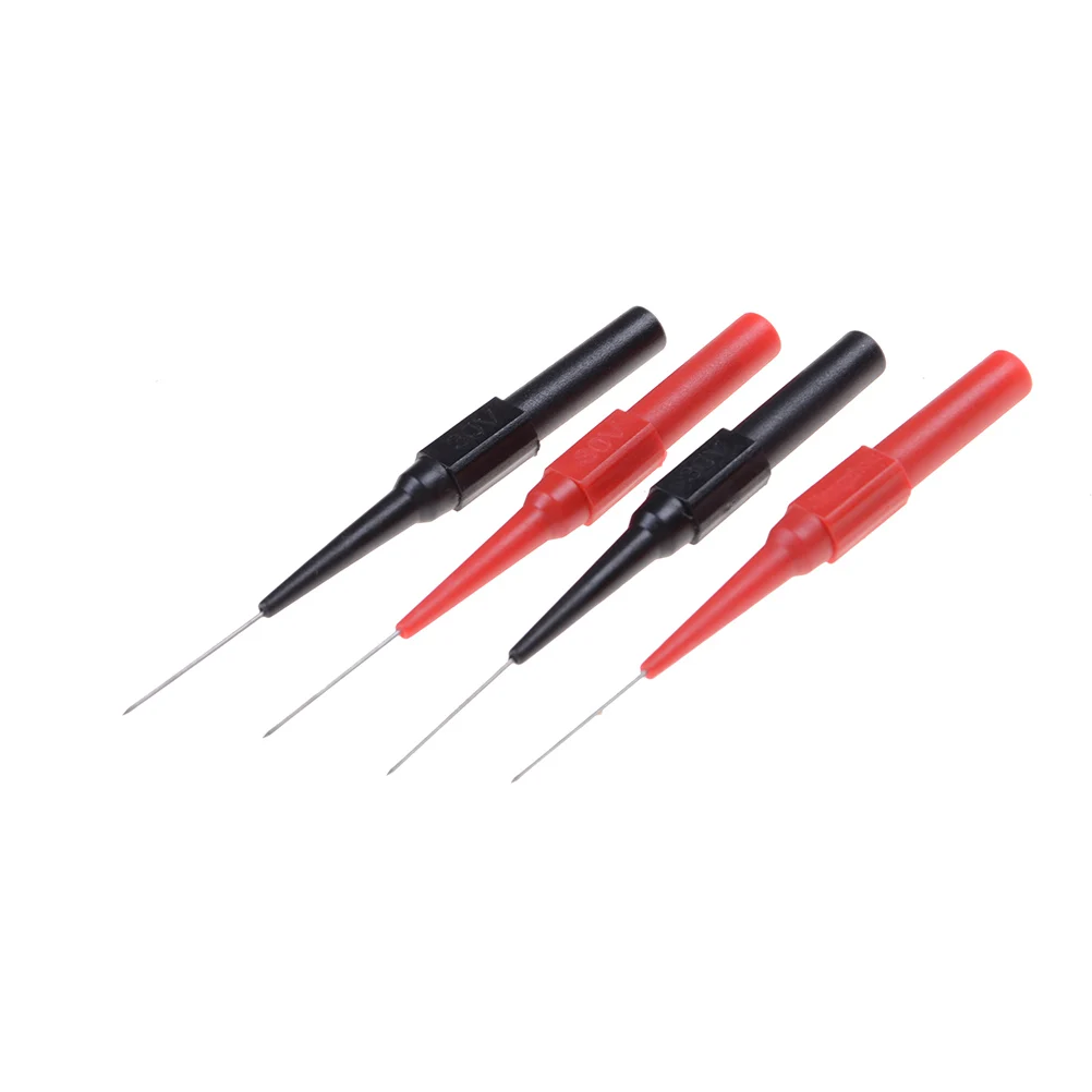 

new1 Pcs Red and 1 Pcs Black 1 Pair 30V-60V Insulation Piercing Needle Non-destructive Test Probes Tool