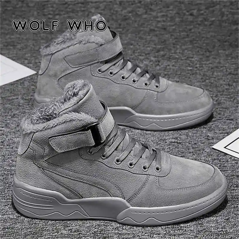 2021 Новый Мужские ботинки мужские Теплые зимние с Плюшевым Мехом Высокие