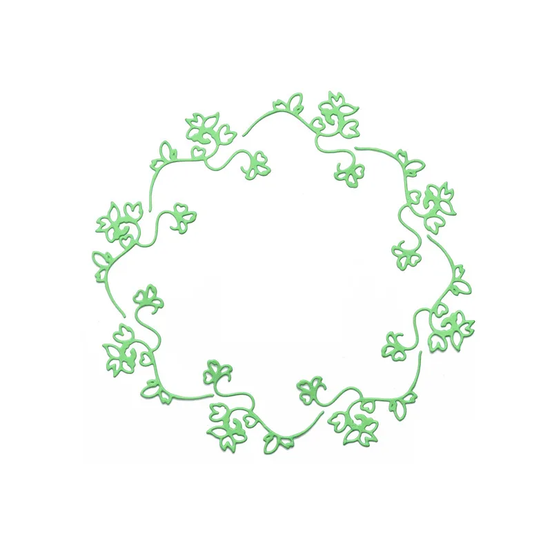 Eastshape цветок металлическая резка Скрапбукинг венок Цветочная композиция