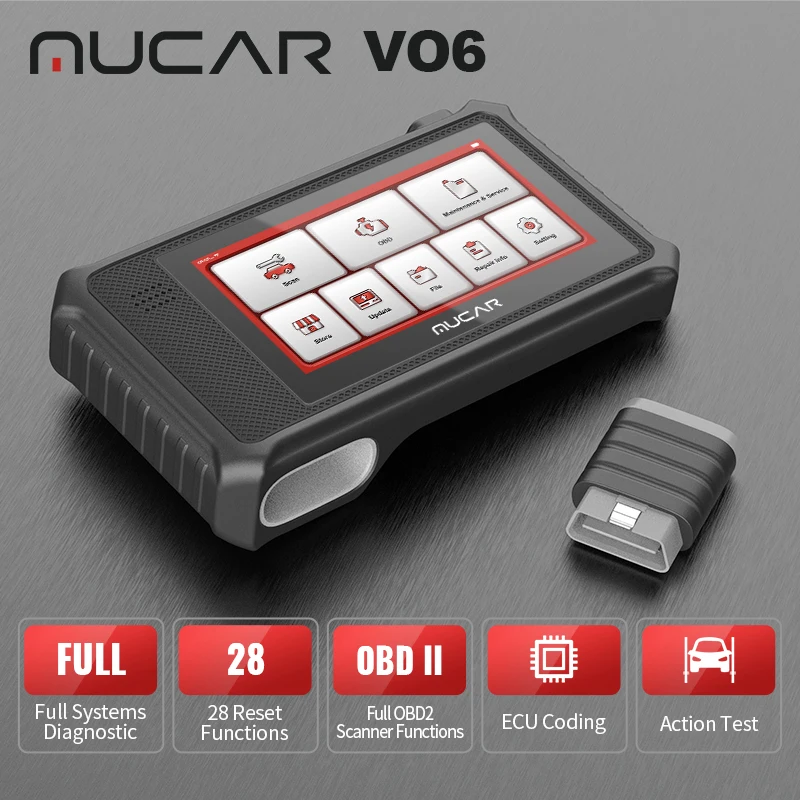 Сканер THINKCAR MUCAR VO6 диагностический инструмент OBD2 считыватель кодов с 28 сбросами