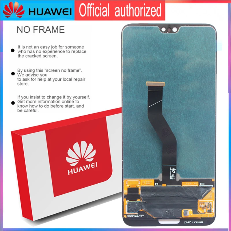 6,1 ''дисплей с рамкой Замена для huawei P20 Pro ЖК сенсорный экран дигитайзер+ CLT-L09 отпечатков пальцев CLT-L29