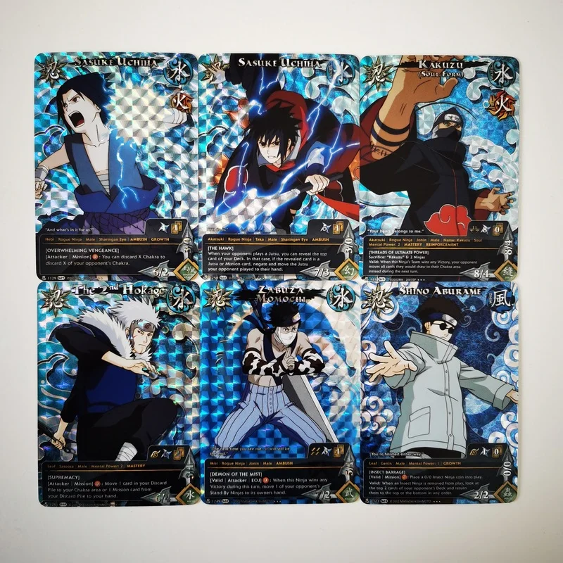 55 шт./компл. Uchiha Sasuke Американская версия Хобби Коллекционные Предметы памятная