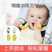 hot sale baby soft silicone spoon candy color temperature sensing children food 304 stainless steel feeding tools