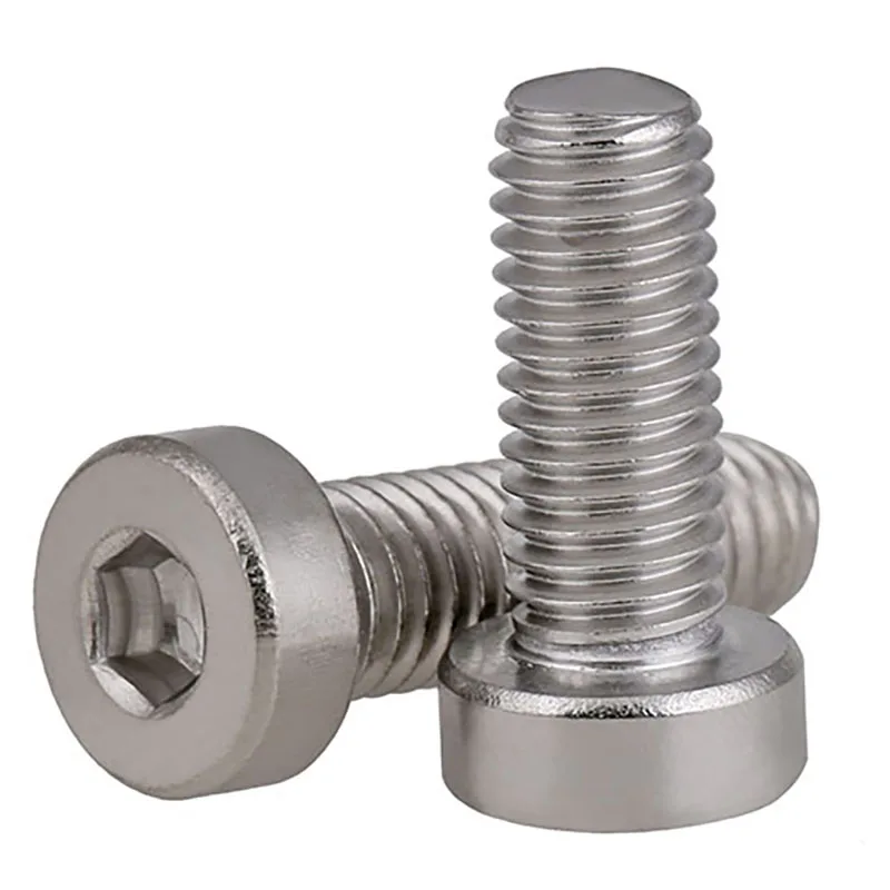 

M3 M4 M5 M6 M8 M10 304 Stainless Steel Thin Head Hexagon Socket Screw Low Head Hexagon Socket Screw Bolt