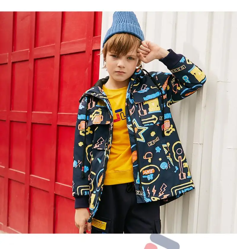 Детская одежда куртки для мальчиков детская хлопковая куртка на молнии с