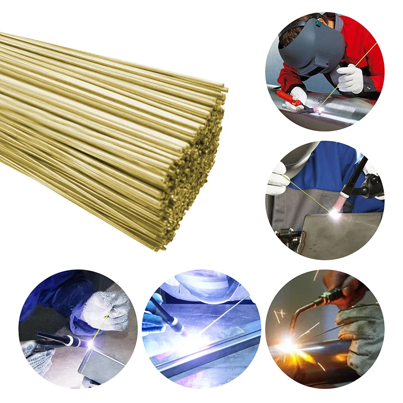 

10Pcs 1.6MM/2MM Brass Welding Rod Phosphorus Copper Welding Wire Electrode Soldering Rod