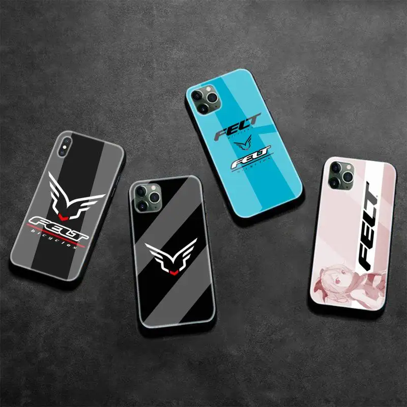 

Bicycles Feltos Phone Case Tempered Glass For Iphone6plus 6S 7 7plus 8 X XS XSmax XR 11 12 Pro Max 12mini
