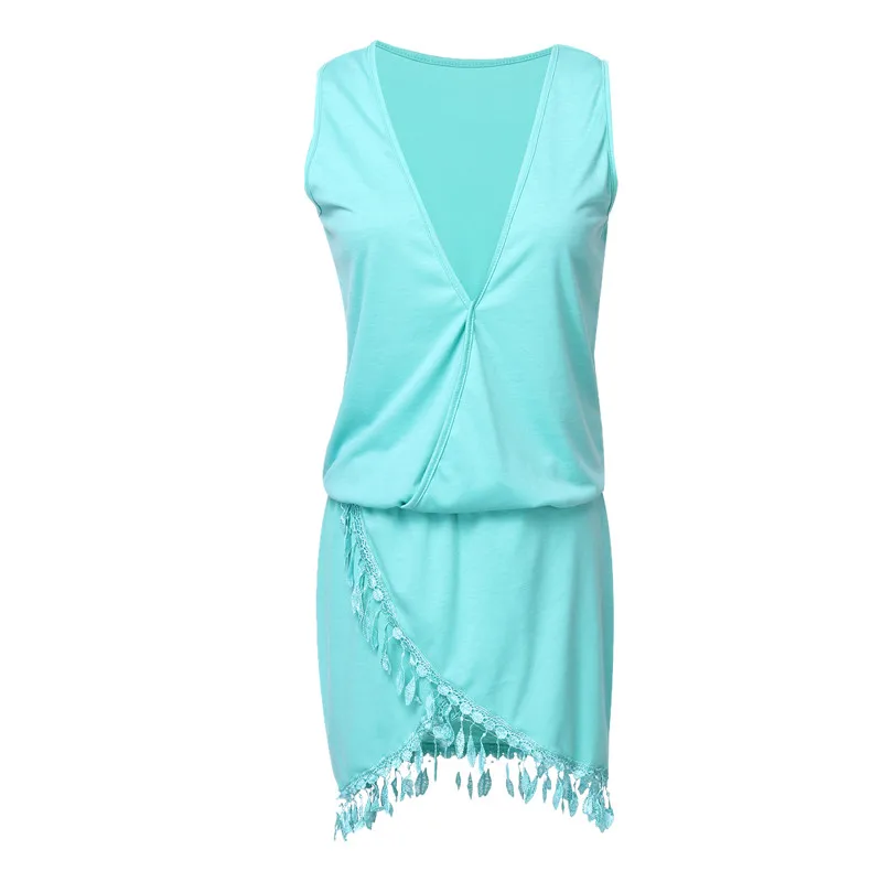 New Hot Sale US Women Summer Sleeveless Evening Party Beach Dress Mini | Женская одежда