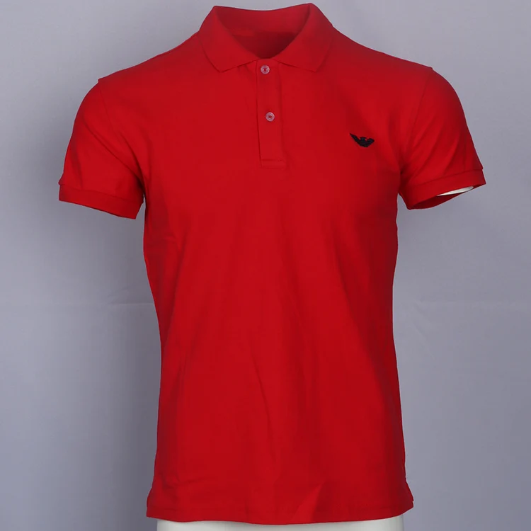 Мужская Повседневная рубашка поло с коротким рукавом Высококачественная