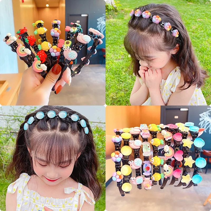 

Pressed Cute Little Girls Braided Hair Headbands Hairpin Headdresses Hair Accessories