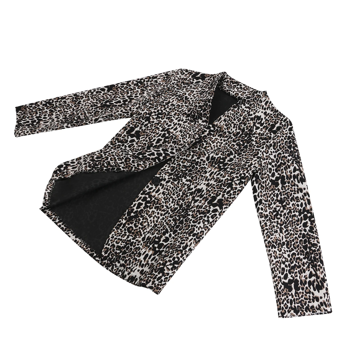 Женский облегающий костюм OL повседневный Модный Тонкий Блейзер с леопардовым