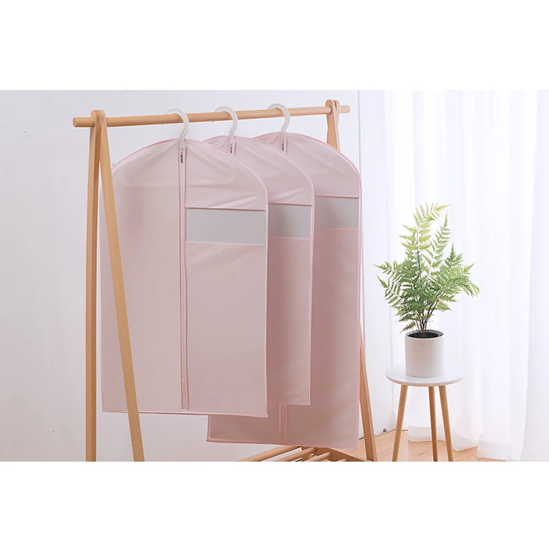 

Household Dustproof Cover Protector Wardrobe Clothes Storage Bag Moisture Proof Protector For Coat Close