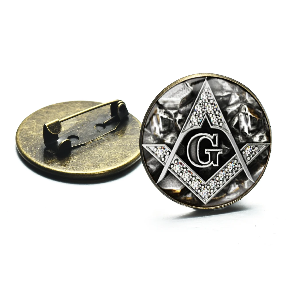 SIAN символ масонов значок отворот контактный глаз иллюминатов Компасы бронзовые