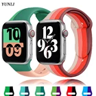 Ремешок силиконовый для Apple Watch Band 40 мм 44 мм, 2021 цветов, iWatch 3456SE, Apple watch band 42 мм 38 мм