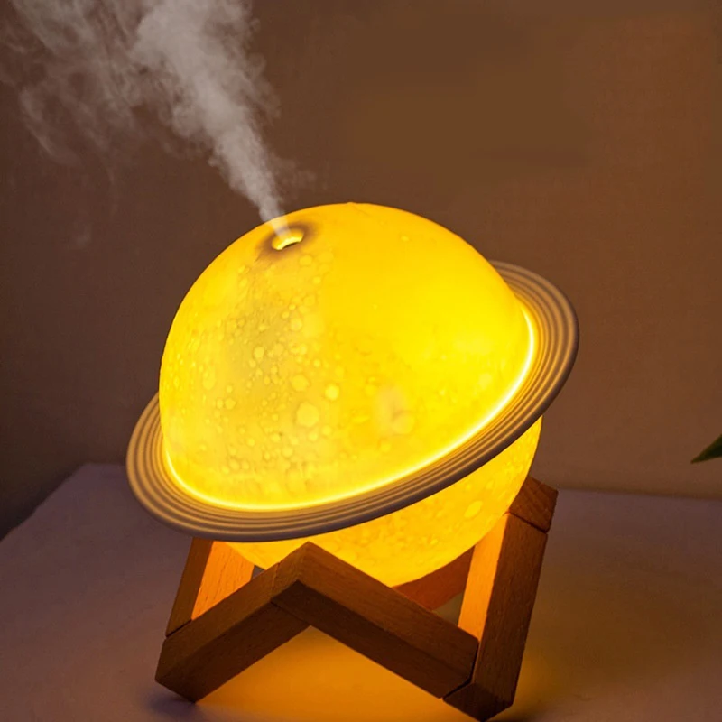 

Ultrasonic Moon Air Humidifier Aroma Essential Oil Diffuser LED Night Lamp USB Mist Maker Humidificador Christmas Gift