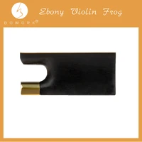 bowork 44 ebony vioin bow frog with brass mounting full lined fiddle bow frogs