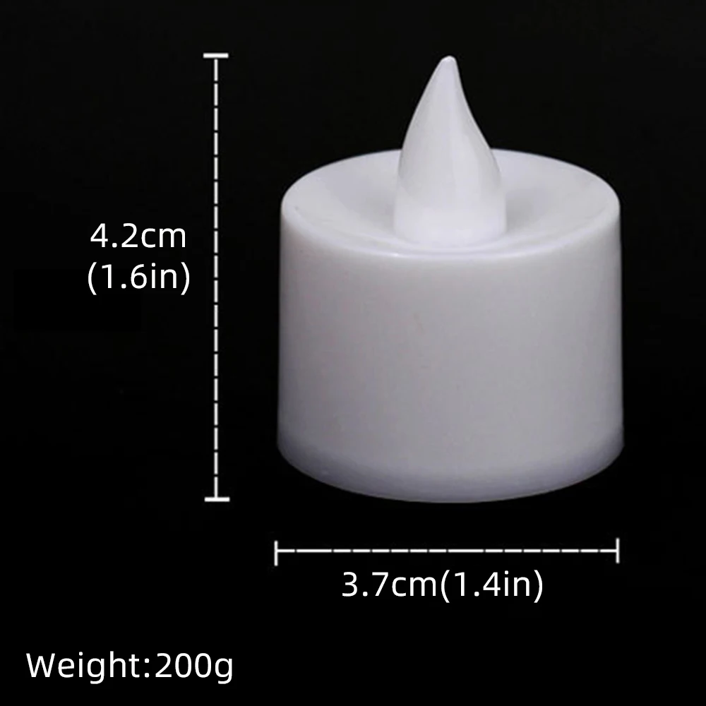 

24pcs LED Candle Lamp Light Flameless Simulation Tea Light Valentine Day Wedding Candle Home Wedding Birthday Party Decoration