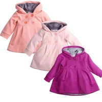 autumn winter 2021 baby girl toddler warm fleece winter double breasted snow jacket suit clothes pink red